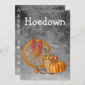 Hoedown Kaart (Voorkant / Achterkant)