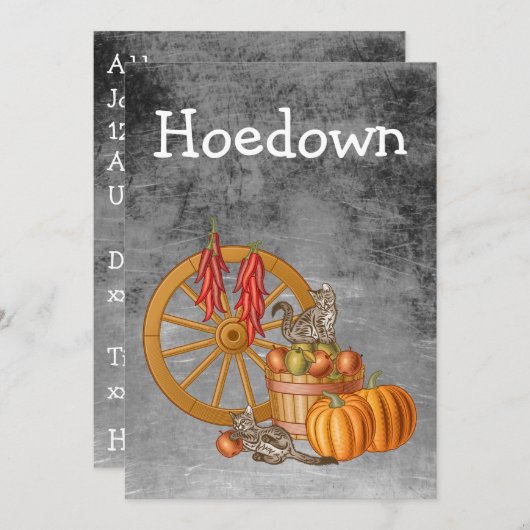 Hoedown Kaart (Voorkant / Achterkant)