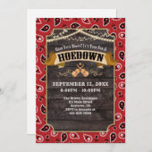 Hoedown Uitnodiging (Voorkant / Achterkant)