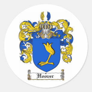 HOEFFAMILIE - HOOGKOAT VAN WAPENS RONDE STICKER