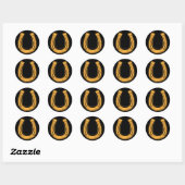 hoefijzer2 ronde sticker (Vel)