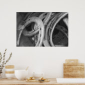 Hoefijzer afdrukken poster (Keuken)