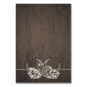 Hoefijzer Baby's Breath Bruiloft Behuizing Kaarten (Achterkant)