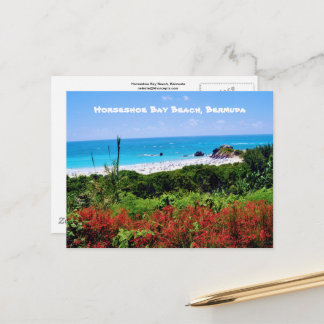 Hoefijzer Bay Beach, Bermuda Briefkaart