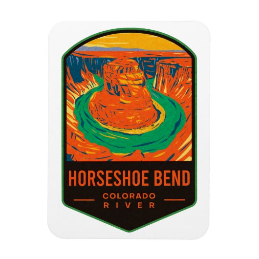 Hoefijzer Bend Colorado Magneet (Verticaal)