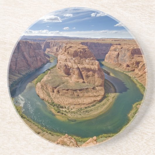 Hoefijzer Bend, Grand Canyon Zandsteen Onderzetter (Voorkant)