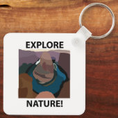 Hoefijzer Bend Ontdek Natuur Hoefijzer Bend Sleutelhanger (Achterkant)