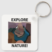 Hoefijzer Bend Ontdek Natuur Hoefijzer Bend Sleutelhanger (Achterkant)