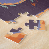 Hoefijzer Bend Travel Art Vintage Legpuzzel (Zijkant)