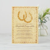 Hoefijzer Bridal Shower-uitnodigingen Kaart (Staand voorkant)