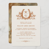 Hoefijzer Cactus Western Boho Vrijgezellenfeest Fo Kaart (Voorkant / Achterkant)