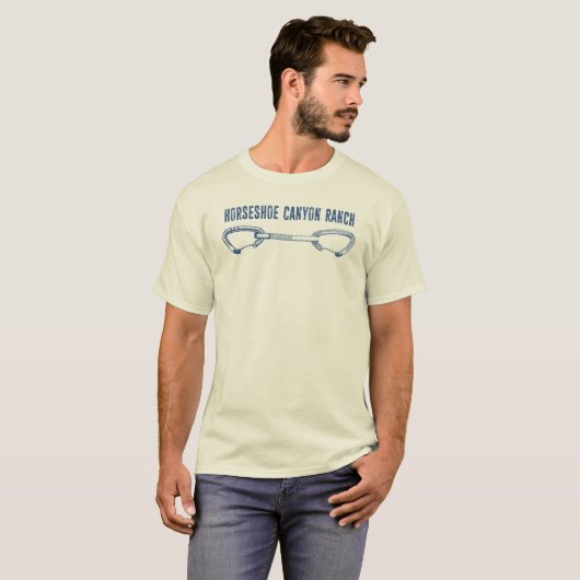 Hoefijzer Canyon Ranch Arkansas klimmen Quickdraw T-shirt (Voorkant volledig)