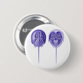 Hoefijzer Crab Ronde Button 5,7 Cm (Voorkant /achterkant)