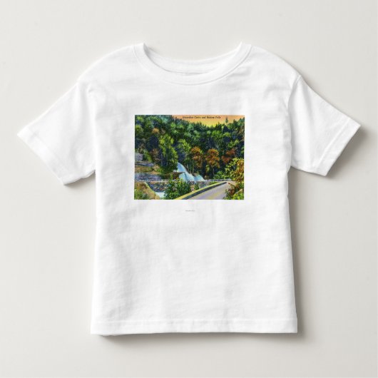 Hoefijzer Curve Uitzicht van de Herfsten van de Ba Kinder Shirts (Voorkant)