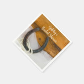 Hoefijzer en Parelland Western Vrijgezellenfeest Servetten (Hoek)