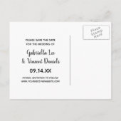 Hoefijzer en parels Western huwelijk sparen de Dat Aankondigingskaart (Achterkant)