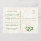 Hoefijzer en Shamrock Save the Date Aankondigingskaart (Achterkant)