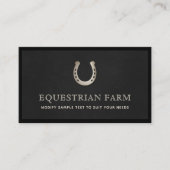 Hoefijzer Equestrian Horse Trainer Visitekaartje (Voorkant)