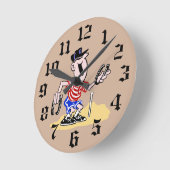 Hoefijzer hangwand ronde klok (Hoek)