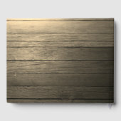 Hoefijzer Heart Lace Sunflower Wood Weddenschap Gastenboek (Achterkant)