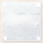 Hoefijzer Herfsten Glazen Onderzetter (Achterkant)