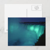 Hoefijzer Herfsten Niagara Herfsten Aqua Glow Brie Briefkaart (Voorkant / Achterkant)