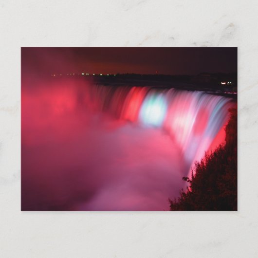 Hoefijzer Herfsten Niagara Red Blue Lights Briefka Briefkaart (Voorkant)