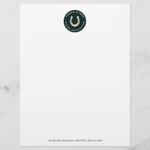 Hoefijzer Horse Letterhead Briefhoofd
