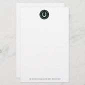 Hoefijzer Horse Letterhead Briefpapier (Voorkant / Achterkant)