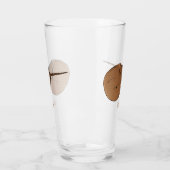 Hoefijzer krab cartoon illustratie glas (Links)