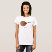 Hoefijzer krab cartoon illustratie t-shirt (Voorkant volledig)