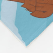 Hoefijzer Krab Ocean Waves Fleece Deken (Hoek)