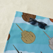 Hoefijzer Krab Ocean Waves Strandlaken (In situ)