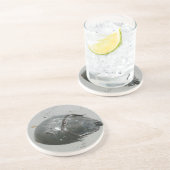 Hoefijzer krab zandsteen onderzetter (Zijkant)