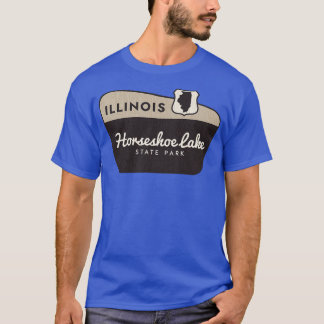 Hoefijzer Lake State Park Illinois Welkomstbord T-shirt