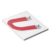 Hoefijzer magneet notitieblok (Schuin)