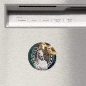 Hoefijzer met sterren & paardennaam Foto Magneet (Insitu (Vaatwasser))