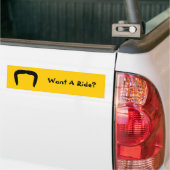 Hoefijzer Mustache Bumpersticker (Op Truck)