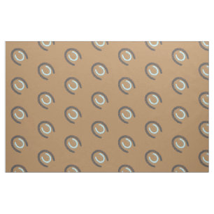 Hoefijzer Pattern Print Stof