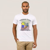 Hoefijzer Pitching Basic Bella Canvas T-shirt (Voorkant volledig)