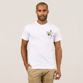 Hoefijzer Pitching Bella Canvas Pocket T T-shirt (Voorkant volledig)