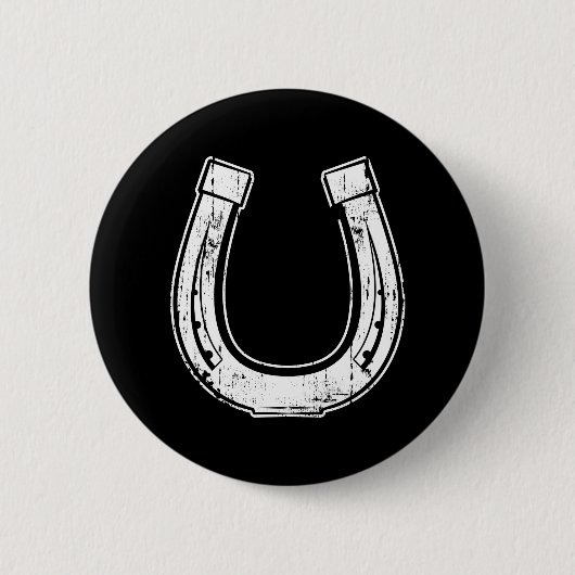 hoefijzer ronde button 5,7 cm (Voorkant)