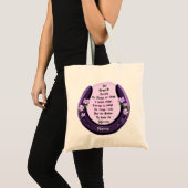 Hoefijzer Serenity gebed Canvas tas (Voorkant (product))