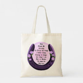 Hoefijzer Serenity gebed Canvas tas (Achterkant)