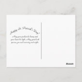 Hoefijzer St. Patrick's Day Briefkaart (Achterkant)