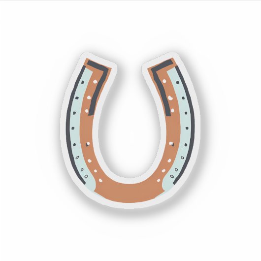 Hoefijzer Sticker (Voorkant)