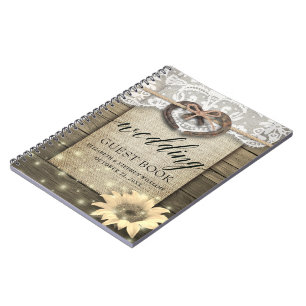 Hoefijzer Sunflower Wood Land Weddenschap Notitieboek