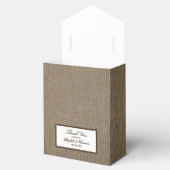 Hoefijzer van het rustige land op de bruiloft bedankdoosjes (Geopend)