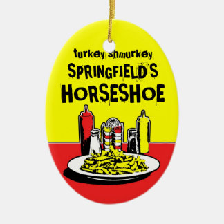 Hoefijzer van Springfield Keramisch Ornament