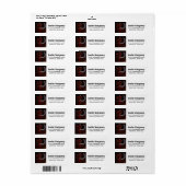 Hoefijzer voor paardenkerst etiket (Full Sheet)